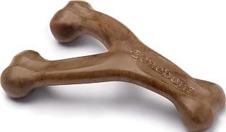 Benebone Wishbone Durable Dog Chew Toy for Aggressive Chewers, Made in USA, Large, Real Bacon Flavor