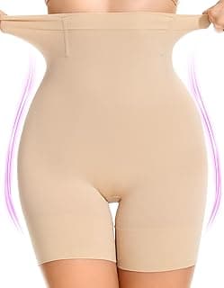 SIMIYA Shapewear Tummy Control Shorts for Women High Waisted Under Dresses | 5-IN-1 Body Shaper Seamless Underwear Shape Wear Compression Slip Short Girdle Boyshort Panties