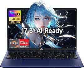 NIMO 17.3" Light Gaming Laptop 16GB DDR5 RAM 1TB SSD, AMD Ryzen 5 6600H