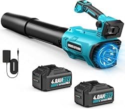 VERVEWAVE Leaf Blower Cordless with Battery & Charger 20V Handheld