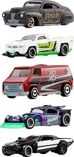 Hot Wheels Silver Series Super-Villain Batman Collectible Car 5-Pack
