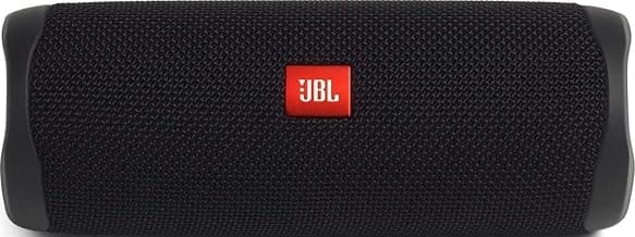 JBL FLIP 5, Waterproof Portable Bluetooth Speaker, Black, Small | Sounds better than ever, Bring the party anywhere, Make a splash with IPX7 waterproof design, A rainbow of colours