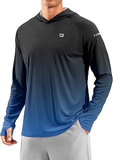 Men's Sun Protection Hoodie Shirts Long Sleeve UPF 50+ Swim Shirts