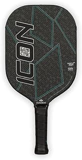 Diadem ICON Performance Pickleball Paddle | Graphite Carbon Fiber, Honeycomb Core, Fiberglass Face, Ultra Sleek Edge Guard, Spin Friendly | Indoor/Outdoor | USAPA Approved
