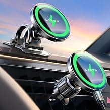 LISEN 15W MagSafe Car Mount Charger, Magnetic Phone Holders for Your Car