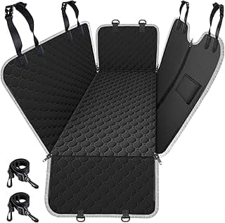 Mancro Dog Car Seat Cover for Back Seat, Waterproof Dog Hammock for Car | 600D Heavy Duty, Scratch-Resistant Back Seat Pet Cover for Dogs with PVE Nonslip Underside, Fits for Sedan, Trucks and SUVs