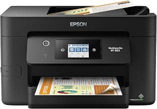 Epson Workforce Pro WF-3823 Wireless Color All-in-One Inkjet Printer | Print, scan, copy, fax; up to 21 ppm, 35-sheet ADF, auto 2-sided, 250-sheet tray; ideal for home and small offices