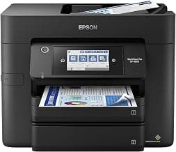 Epson Workforce Pro WF-4830 Wireless Color All-in-One Inkjet Printer | Print, scan, copy, fax; up to 25 ppm, 50-sheet ADF, auto 2-sided, 500-sheet capacity; ideal for small offices