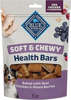 Blue Buffalo Health Bars Chicken & Mixed Berries Soft & Chewy Treats, 9 oz