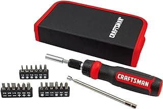 CRAFTSMAN Ratcheting Screwdriver, Multibit Set, 26-Piece (CMHT68001)