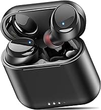 TOZO T6 Wireless Earbuds Bluetooth 5.3 Stereo Sound in Ear Headphones | 50H Long Playtime Ear buds with Charging Case, App Customizable EQs, IPX8 Waterproof Earphones, AI Calls, Deep Bass
