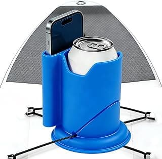 Paddle Board Cup Holder, 2-in-1 Kayak Cup Holder, Thickened Base Increased Stability, Paddle Board Accessories for SUPs, Canoes, Surfboards, Boats(Blue)