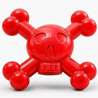 Dog Chew Toys for Aggressive Chewers, Durable Nylon Tough Chew Toy for Small & Medium Dogs, Bacon Flavor Skull Dog Toy to Keep Dogs Busy Indoors, Helps Reduce Boredom