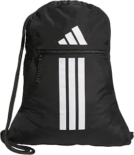 adidas Alliance Sackpack – Drawstring Backpack for Sports, Small Gym Bag, Black/3, OSFA