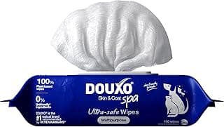 DOUXO SPA Dog Wipes for Paws, Butts, Tear Stains and Cleaning, 100 Wipes | Multi-Purpose for Coat and Paws, Leaves the Coat and Skin Refreshed, Skin-Friendly Formula, Can Also be Used for Cats