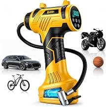 160 PSI Tire Inflator Portable Air Compressor Built-in Battery, Dual Power