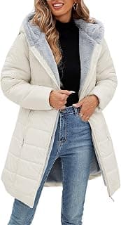 Women's Winter Putter Coat Warm Fleece Lined Down Jacket