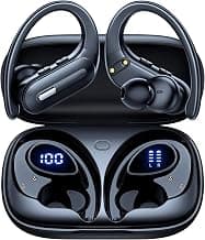 Active Noise Cancelling Wireless Earbuds Bluetooth Headphones 90 Hrs Playtime Ear Buds with Hi-Res Stereo Deep Bass Power Display Earphones with Earhooks Waterproof Transparency Headset Sports/Running