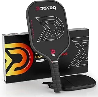 Pickleball Paddles - Professional Carbon Fiber Paddle with Honeycomb Core Pickleball Rackets - Lightweight Precision & Enhanced Shock Absorption for High Spin
