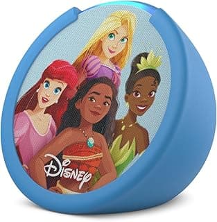 Amazon Echo Pop Kids (newest model), Enjoy age-appropriate audiobooks, interactive games and Alexa+ experiences to create and learn, Disney Princess design
