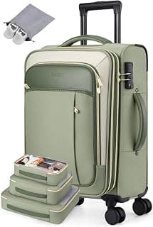 Softside Expandable Carry On Luggage, 20in Carry on Suitcase with Wheels