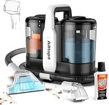 Portable Carpet & Upholstery Spot Cleaner Machine,15Kpa Deep Carpet Cleaner Machine for Rug, Pet, Couch, Car, Handheld Couch Cleaner with 2 Size BrushHead & Self-Cleaning System for Stairs & Furniture
