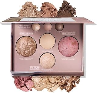 LAURA GELLER NEW YORK Best of the Best Baked Palette – 7-in-1 Full Face Palette – Bronzer, Blush, 2 Highlighters & 3 Eyeshadows – Crease-Proof, Handmade in Italy – Travel-Friendly