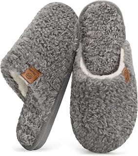 Micolin Slippers for Women Fuzzy Cozy Warm House Shoes with Memory Foam