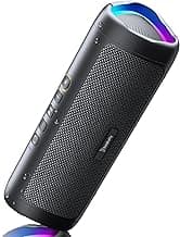 Bluetooth Speaker, 20W HD Sound, Portable Wireless, IPX5 Waterproof, Up to 24H Playtime, TWS Pairing, for Home/Party/Outdoor/Camping/Beach Essentials, Electronic Gadgets, Birthday Gift (Black)