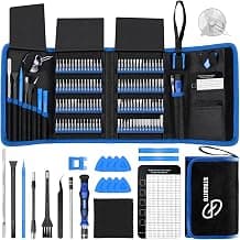 STREBITO Electronics Precision Screwdriver Sets 142-Piece with 120 Bits | Magnetic Repair Tool Kit for iPhone, MacBook, Computer, Laptop, PC, Tablet, PS4, Xbox, Nintendo, Game Console