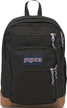 JanSport Cool Backpack, with 15-inch Laptop Sleeve - Large Computer Bag Rucksack with 2 Compartments, Ergonomic Straps, Black | Ergonomic Straps, Waterbottle Pocket, Campus Weekender Travel Rucksack