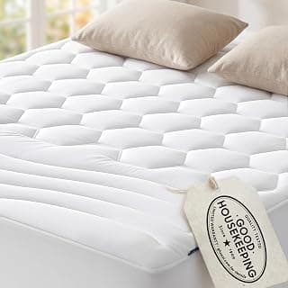 Bedsure Queen Mattress Pad, Mattress Topper with 8-21 Inches Deep Pocket