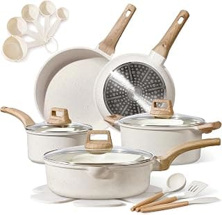 CAROTE 20pcs Pots and Pans Set, Nonstick Cookware Sets