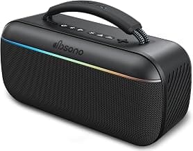 dbsono Portable Bluetooth Speaker Wireless, 100W Peak, Bluetooth 6.0, Black | SoundPulse 2.0, Bass Boost, USB-C Audio, Multi-Speaker Pairing, Waterproof, TWS stereo for indoor and outdoor listening