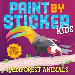 Paint by Sticker Kids (Official): Rainforest Animals