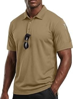 Breathable Pique Jersey Mens Polo Shirt UPF 50+ Quick Dry Performance