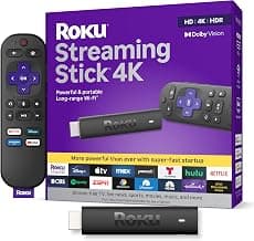Roku Streaming Stick 4K with Voice Remote - HDR10+ & Dolby Vision
