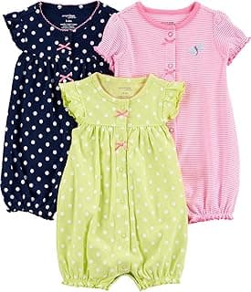 Simple Joys by Carter's Baby Boys 3 pack Snap up Rompers