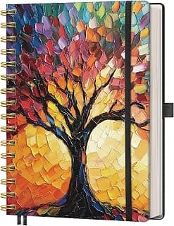 AHGXG Spiral Journal Notebook, 160 Lined Pages, A5 Size (5.7'' x 8.3'')