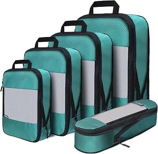 Compression Packing Cubes for Suitcases,Travel Essentials, Lightweight Luggage Organizer Bags, Travel Cubes for Carry on