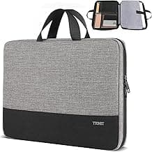 Ytonet Laptop Case 16 inch, 15-15.6 Inch TSA Laptop Sleeve Computer Bag | Water Resistant Computer Case Carrying Cover Compatible for MacBook Pro, Acer, Lenovo, HP, Dell, Gifts for Men Women, Grey