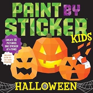 Paint by Sticker Kids (Official): Halloween: Create 10 Pictures One Sticker at a Time! Includes Glow-in-the-Dark Stickers