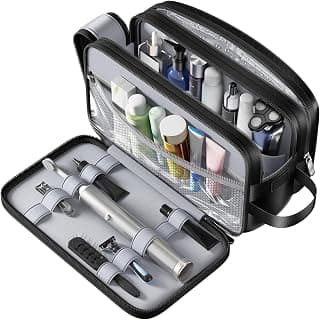 Travel Toiletry Bag, Waterproof Hanging Dopp Kit, Organizer for Men & Women | Travel Toiletry Bag with Hanging Hook,Waterproof Organizer Toiletry, Grooming Essentials,Skincare,Vacation and Business Trips