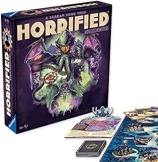 Ravensburger Horrified Games - World of Monsters - Strategy Board Game - Boost Critical Thinking & Teamwork - Cooperative Gameplay - Unique Monster Challenges - 1 to 5 Players - Adults & Kids 10+