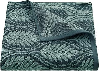 Martex Restore Fern Ogee Bath Towel – Soft, Absorbent, Moisture-Wicking and Quick to Dry – Lightweight for Everyday Use – Comfortable Feel with Convenient Loop for Hanging – 30" x 56" – Jade