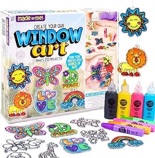 Made By Me Create Your Own Window Art Kit, Suncatchers, Makes 20+ Projects