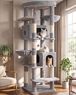 Globlazer 74in Heavy Duty Cat Tree Tower for Indoor Cats Large Adult, S74