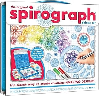 Spirograph Deluxe Set Arts and Crafts for Kids Drawing Kit Spiral Art