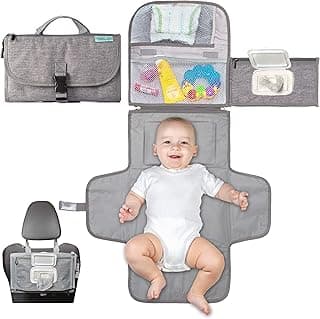 Kopi Baby Portable Diaper Changing Pad with Wipes Pocket