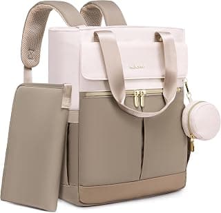 LOVEVOOK Diaper Bag Backpack,Tote Bag with Insulated Pockets Changing Pad